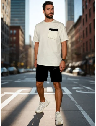 FashionStreet pánská bílá tepláková souprava AX0810