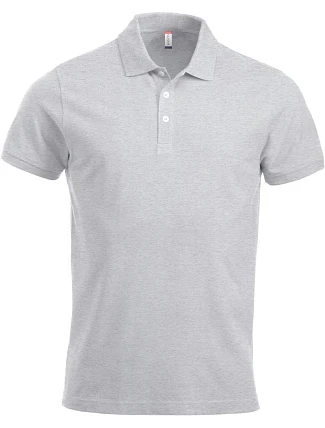 Clique Classic Lincoln S/S Pánské piqué polo z těžké bavlny 67.8244 ash Clique Classic Lincoln S/S Pánské piqué polo z těžké bavlny 67.8244 ash