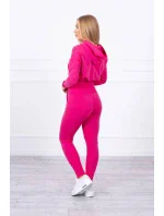 Komplet z szerokimi ściągaczami fuksja Komplet z szerokimi ściągaczami fuksja