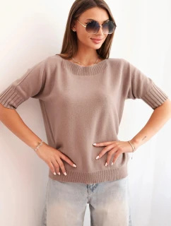 Dámský svetr z viskózy s krátkým rukávem fango