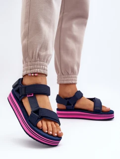 Dámské sandály na platformě Lee Cooper LCW-24-05-2753L Černé