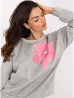 MI BL mikina M6098.05P šedá