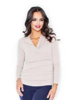 Dámský svetr M247 béžový - Figl