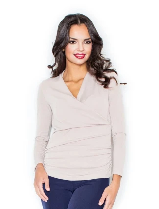 Dámský svetr M247 béžový - Figl