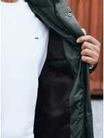 Pánská zimní bunda s odepínací kapucí zelená FashionStreet TX4832 Pánská zimní bunda s odepínací kapucí zelená FashionStreet TX4832