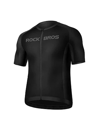 Cyklistický dres Rockbros 15120002007 s krátkým rukávem, velikost XXXXL – černý