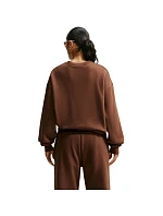 Dámská mikina Nike Studio Fleece, hnědá, IM8082, 259