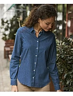 Tee Jays TJ 4005 Denim halenka s dlouhým rukávem 18.4005 black denim