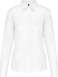 Kariban K 549 Popelínová halenka "Jessica" s dlouhým rukávem 20.K549 white