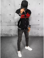 Pánská mikina na zip černá FashionStreet BX5444