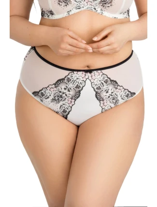 Dámské kalhotky 841 Black & white - GORSENIA