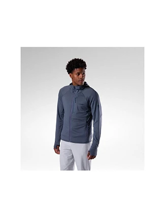 Pánská mikina ROSSIGNOL M Textured Hoodie Mid Layer, šedá Pánská mikina ROSSIGNOL M Textured Hoodie Mid Layer, šedá