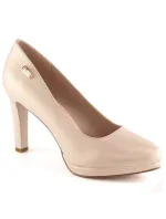 Sergio Leone W SK53N béžové lodičky na platformě a podpatku