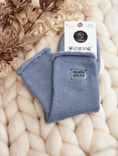 Dámské tlusté ponožky modré