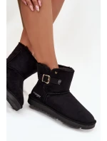 Dámské sněhule Wrangler s přezkou – černé