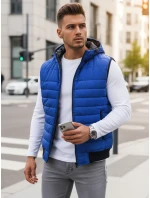Modrá pánská vesta FashionStreet TX4268