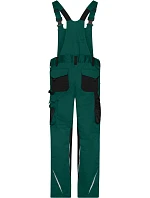 Daiber JN 1833 (42-60) Pracovní kalhoty s laclem - Strong 02.133M dark green/black Daiber JN 1833 (42-60) Pracovní kalhoty s laclem - Strong 02.133M dark green/black