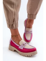 Zazoo 3475 Dámské kožené mokasíny béžové