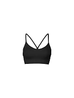 CASALL Bezešvý sportovní top s grafickým žebrováním Black CASALL Bezešvý sportovní top s grafickým žebrováním Black