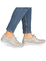 Dámská zlatá prolamovaná sportovní obuv Rieker L3252-92