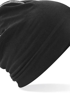 Beechfield B 366 Pletená čepice "Hemsedal" 53.0366 black/white