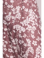 S405 Zavinovací maxi šaty s potiskem - model 2 S405 Zavinovací maxi šaty s potiskem - model 2