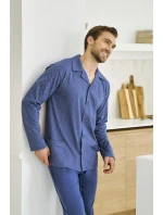 Taro Darek 3485 long/r 5XL-6XL Z25/26 pánské pyžamo bez knoflíků Taro Darek 3485 long/r 5XL-6XL Z25/26 pánské pyžamo bez knoflíků