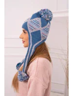 Dámská ušanka Eunika K322 denim Dámská ušanka Eunika K322 denim