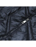 Tmavě modrá prošívaná dámská bunda (H-97-2)