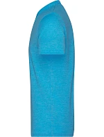 Daiber JN 974 Pánské melírované tričko s výstřihem do V 02.0974 turquoise melange