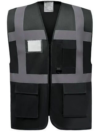 Yoko HVW 801 Hi-Vis multifunkční vesta 79.W801 black