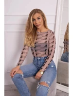 Halenkové body v bronzové béžové barvě