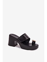 Klapky na podpatku model 225375 Step in style
