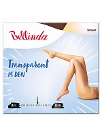 Průhledné punčochové kalhoty bez zesíleného sedu TRANSPARENT 15 DEN - BELLINDA - hnědá Průhledné punčochové kalhoty bez zesíleného sedu TRANSPARENT 15 DEN - BELLINDA - hnědá