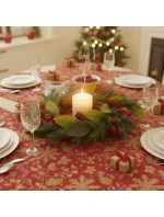 SLAVNOSTNÍ DEKORATIVNÍ GIRLANDA PU ZDOBENÁ 43CM