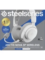 Steelseries Arctis Nova 3P Wireless pro sluchátka Playstation, bílá