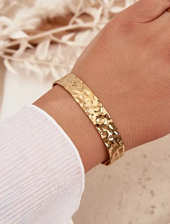 Dámský náramek ze nerezové oceli zlatý