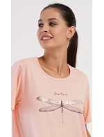 Dámské domácí šaty s krátkým rukávem Vážka Dámské domácí šaty s krátkým rukávem Vážka