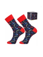 Ponožky Moraj CMLS700-005 Vánoční plechovka 38-43