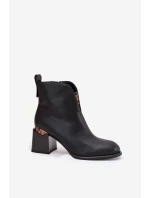 Boty na podpatku model 217727 Step in style Boty na podpatku model 217727 Step in style