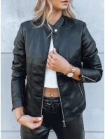 Dámská kožená bunda TRENDY FUSION černá FashionStreet TY3896