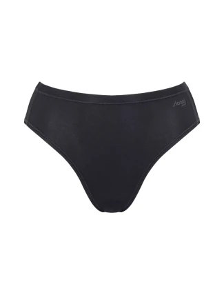 Dámské kalhotky GO Daily Cotton Tai - BLACK - černé 0004 - SLOGGI