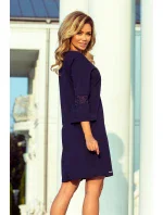 Tmavě modré šaty s krajkou model 6323925 Tmavě modré šaty s krajkou model 6323925