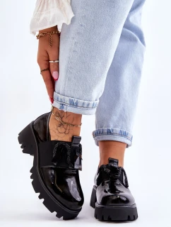 Lakované Boty S Ornamenty Černá Keily