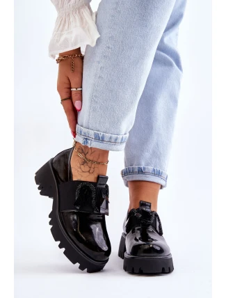 Lakované Boty S Ornamenty Černá Keily