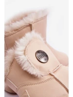 Dětské zimní boty s vyplněním kožešinou Bežové Big Star MM374084