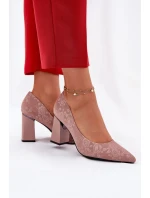 Elegantní lodičky na podpatku v růžové Vinceza 62223 růžové Elegantní lodičky na podpatku v růžové Vinceza 62223 růžové