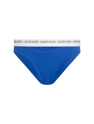 Spodní díl plavek KW0KW00658-CHQ modrobílá - Calvin Klein