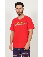 Pánské pyžamo kapri Indigo Pánské pyžamo kapri Indigo