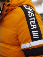 Pánská prošívaná zimní bunda žlutá FashionStreet TX4567